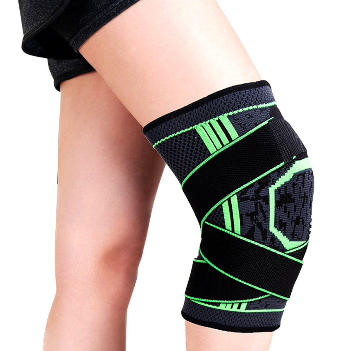 Custom All-round Compression Nylon Elastic Knee Brace Strap