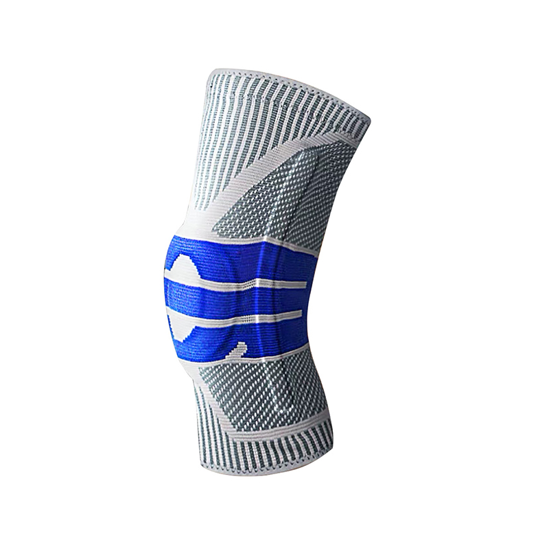 Knitted Nylon Compression Knee Support Sleeve With Silicone