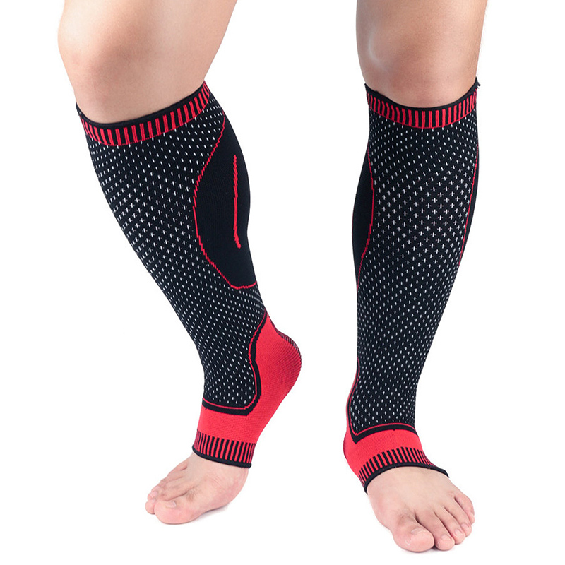 Manufacturing Companies for Compression Sleeve For Calf Strain - Long Nylon Football Running Calf Support For Injury Relief – Senyu detail pictures