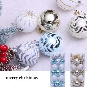 فروش داغ توپ نقاشی شده کریسمس توپ های تزئینی پلاستیکی برای جشن عروسی و هدایای تعطیلات