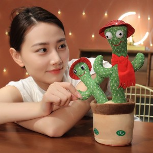Kedatangan Baru 120 Lagu Lucu Boneka Dancing Lan Nyanyi Rekaman Kaktus Lan Ulangan Kaktus Kanggo Bocah-bocah