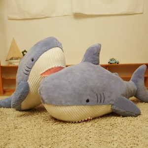 Перница за спиење на китовите меки играчка ајкула со кадифен животински полнети со морски океан