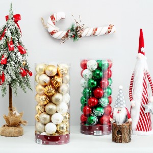 Bolas de Natal personalizadas com design mais recente, bolas de ornamento de plástico inquebráveis, decoram a casa e a festa