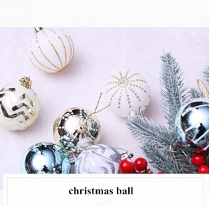 فروش داغ توپ نقاشی شده کریسمس توپ های تزئینی پلاستیکی برای جشن عروسی و هدایای تعطیلات