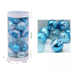 Adorns populars de boles de Nadal blaus inastillables ambientals per a decoracions de festivals de Nadal
