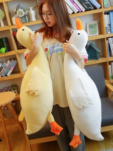 Fa'atau A'oa'o Ins Giant Stuffed Goose Long Pillow Huggable Moe I le Moega Ma Teuga