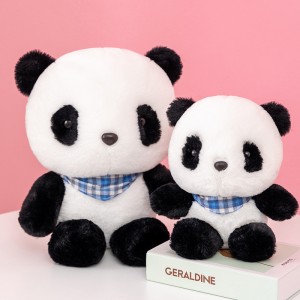 Adorável novo pelúcia macio panda brinquedo de pelúcia abraçando animal panda travesseiro para presentes de aniversário