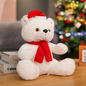 Hot Sell LED Lighting Pag-awit Teddy Bears Plush Toy Sa Gabii Stuffed Music Christmas Bear Gifts