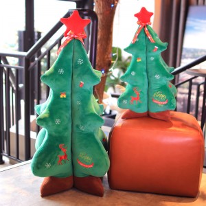 Оптовая продажа музыкальная рождественская елка с подсветкой высокого качества плюшевая рождественская елка для украшения дома