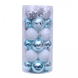 ຂາຍຮ້ອນ Christmas Painted Ball Plastic Ornament Balls For Holiday Wedding Party and Gifts