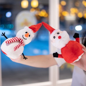 Veleprodajna ljubka Squishmallow božična reverzna plišasta igračka Božiček in snežak