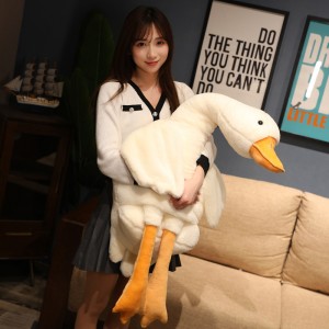 Izipho Zosuku Lokuzalwa Zase-New Arrivals I-Plush Stretchable Pull Goose Stuffed Plush Pillow Birthday Xmas