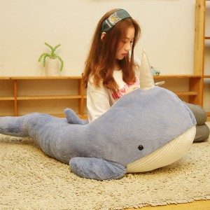 Sea Ocean Aquatic Stuffed Animal Plush Toy Shark Soft Toy Whale Sleeping Pillow
