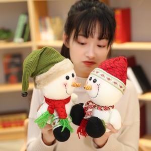 Hot Selling Festival Lovely Christmas Snowman դեկորատիվ պլյուշ խաղալիքներ Նվերներ երեխաների համար