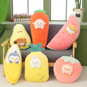CE China Plush Animal Suppliers Fruits Plush Toy Big Cuddly Toys For Christmas Day Gifts