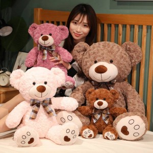 Custom Factory Wholesale Brown Teddy Bear Soft Toy For Girls Birthday Gifts