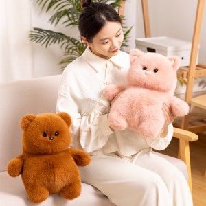 מפעל OEM מותאם אישית צעצוע קטיפה פנדה חזיר דוב כריות חיות ממולאות יצרן צעצועים סיטונאי בסין