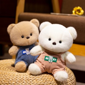 EN71 Cute Classic Teddy Bear Stuffed Animals With Clothes For Children