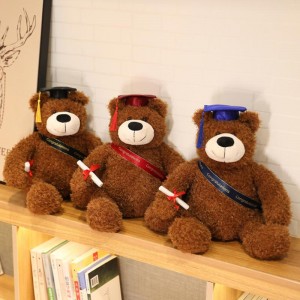 ការផ្សព្វផ្សាយតម្លៃរោងចក្រ Stuffed Toy Graduation Teddy Soft Bachelor Dr. Bear Gifts For Graduation Students