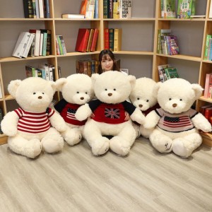Toys Cuddly Badag Teddy Bear Jeung Sweater Peluche Boneka Sato Kualitas Luhur Pikeun Ngiringan