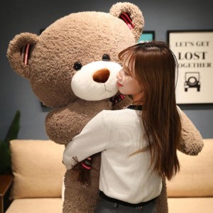 Keluaran Baru Mainan Lembut Besar Besar Beruang Teddy Hewan Mewah Jumbo Yang Dipersonalisasi untuk Pelukan Tidur