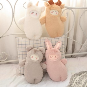 New Style China Factory Add Logo Wholesale Deer Bear Unicorn Rabbit Plush Toy Cushion