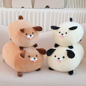 Factory New Design Stuffed Dog Animal Soft Puppy Pillow Squishy Plush Doggy Toy