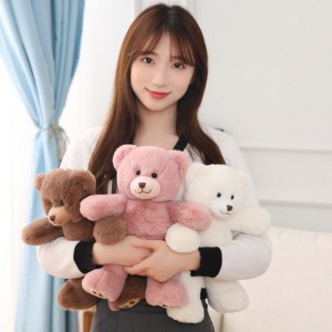 Creative Stuffed Animals Soft Plush Teddy Bear Built-in Particle Bear Plush Pillow For Children