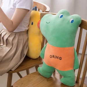 Stuffed Toy Manufacturers Farm Animal Toys Dog Chicken Frog Duck Plush Cushion Pillow