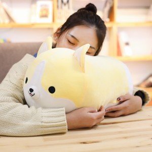EN71 ASTM Creative Cartoon Custom Stuffed Animal Maker Corgi Plush Pillow Para sa mga Bata