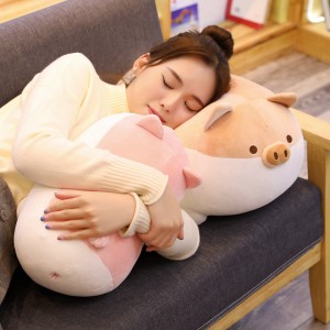 OEM&ODM Soft Fat Pig Plush Pillow Stuffed Cozy Funny Hugging Pillow For Boys And Girls Kids