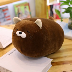 Custom High Quality Factory Wholesale Stuffed Animals Kitty Kawaii Cat Plush Pillow For Birthday Gifts