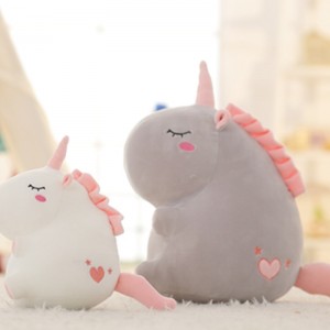 Cuddle Warm In Stock Toy Soft Squishy Unicorn Stuffed Doll Bantal Kanggo Hadiah Natal Ulang Tahun Bayi