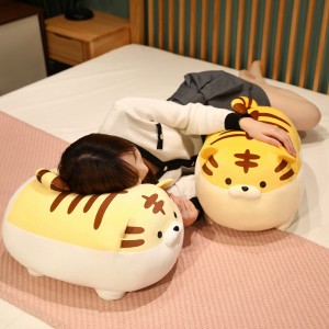 OEM Cute Wholesale Stuffed Animal Tiger Soft Pillow Toy
