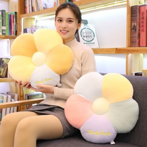 Flower Plush Pillow Stuffed Sitting Cushion For Home And Office
