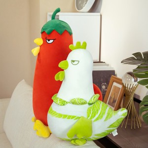 CE Cozy Soft Pillow Vegetables Chicken Stuffed Toy