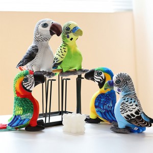 Simulation Realistic Plush Parrot Pillow Toys Stuffed Animal Plushies For Kids Gifts