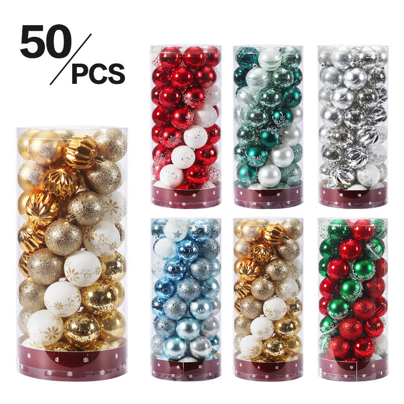 Latest Design Custom Christmas Balls Shatterproof Plastic Ornament Balls Decorate Home And Party Featured Image