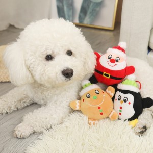 Factory Price Soft Squeaky Dolls Christmas Toy Chew Toy For Pets To Play
