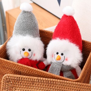 New Wholesale Cute Custom Christmas Snowman Doll Stuffed Animals For Kids And Party Gifts
