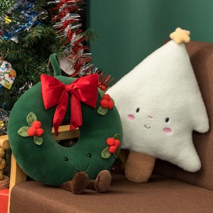 Cute Flurry Stuffed Gingerbread Man Christmas Tree Christmas Wreath Gingerbread House Festival Decoration