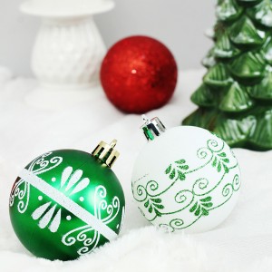 Latest Design Custom Christmas Balls Shatterproof Plastic Ornament Balls Decorate Home And Party