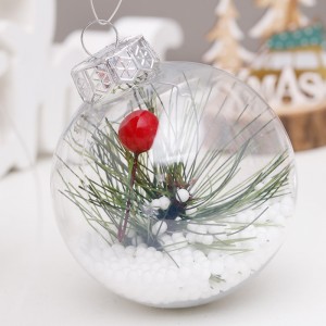 Factory Wholesale Promotional Unique Plant Series Christmas Ball Ornaments Bulk For Decoration And Gifts