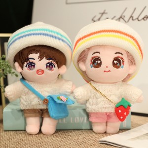 Custom Lifelike Kpop Doll Cute Cartoon Character Idols Kpop Plushies With Clothes