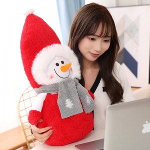 New Wholesale Cute Custom Christmas Snowman Doll Stuffed Animals For Kids And Party Gifts