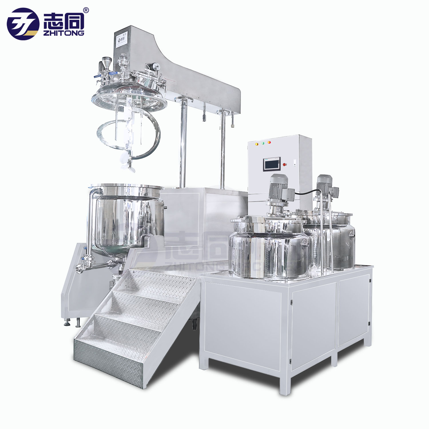 Cosmetics CE Certificated Competitive Price High Quality Cream Paste Gel Syrup Pharmacy Making Vaccuum Emulsifying Mixer