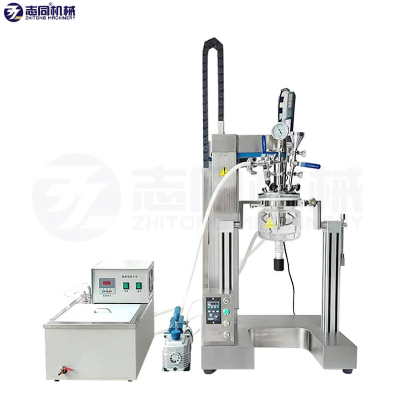Reasonable price Laboratory Equipment High Shear Mixer Reactor Glass Kettle Homogenizer Vacuum Emulsifier for Cosmetic Cream Sample Products
