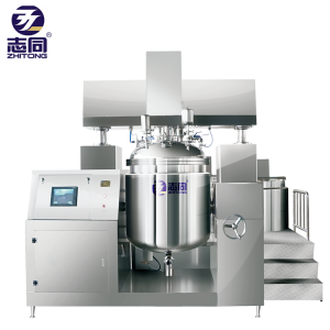 CE GMP Standard Industrial Lotion, Cream Cosmetics Products Making PLC Controlling Vacuum Homogenizing Emulsifier