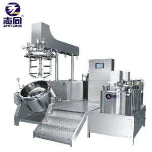 CE GMP Standard Industrial Lotion, Cream Cosmetics Products Making PLC Controlling Vacuum Homogenizing Emulsifier