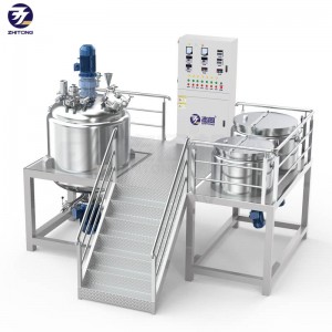 Máquina mezcladora homogeneizadora al vacío de tipo fijo, máquina para hacer crema para el cuidado de la piel